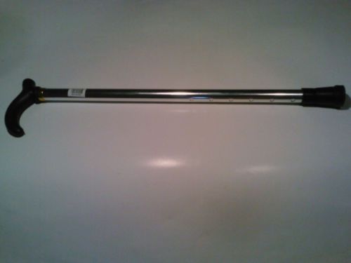 NEW Chrome Steel walking cane stick adjustable from21&#034;to 36&#034;in sec.easy storage