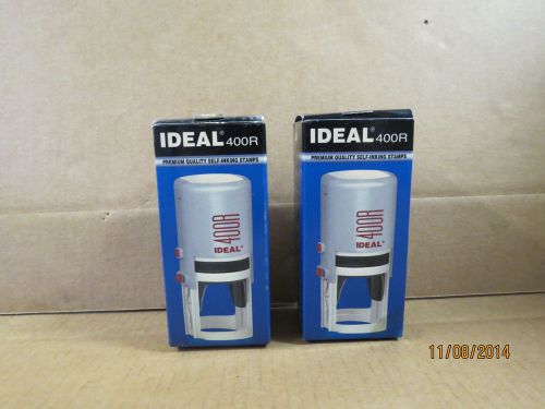 set of 2 ideal 400R self inking stamps.