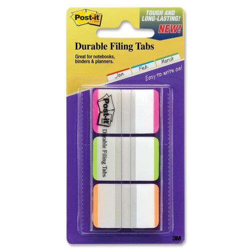 Post-it Durable 1&#034; Lined Trial Tabs - Write-on - 36 / Pack - Pink, (686lpgot)