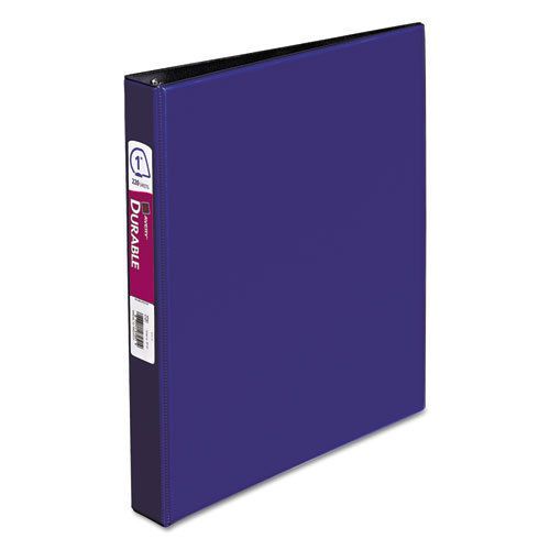 Durable binder with slant rings, 1&#034; capacity, navy blue for sale
