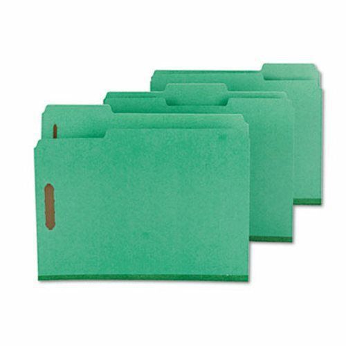 Smead Colored Fastener Folders, Letter, 1/3 Cut, Green, 25 per Box (SMD14938)