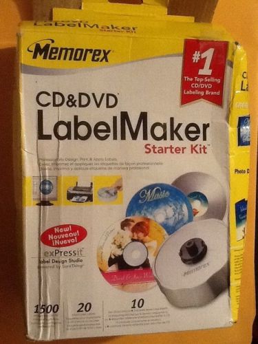 Memorex CD &amp; DVD LabelMaker Starter Kit Label Maker Excellent  # 1 BRAND!