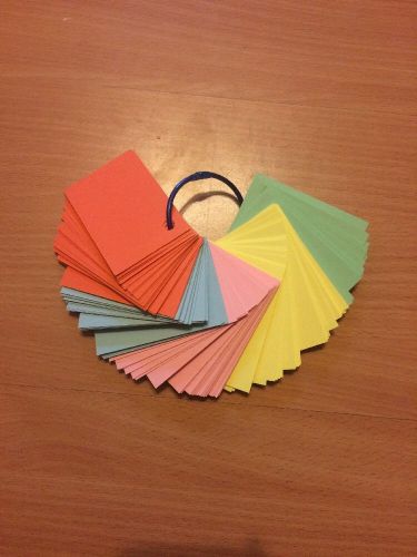 Multi-colored Blank Index Flash Cards Set Of 150