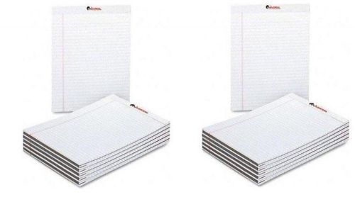 24 UNIVERSAL OFFICE PRODUCT 20630 PERFORATED EDGE WRITTING PAD, LEGAL RULED
