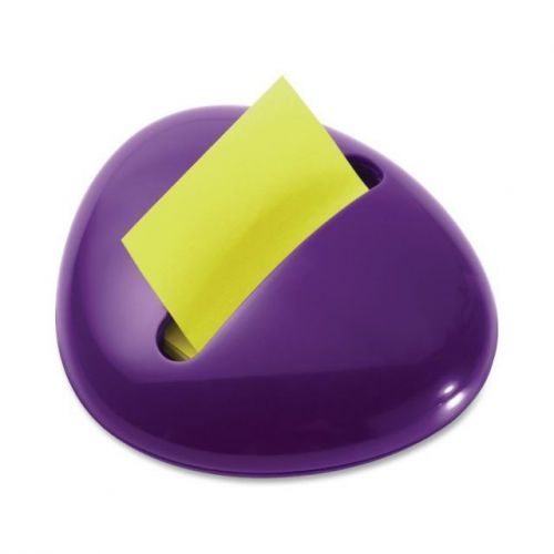 New ! Post-it Pebble Pop-up Note Dispenser  3&#034; x 3&#034; Purple  MMMPBL330PP