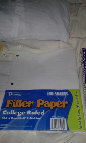 Penway Filler Paper College Ruled 130 Sheets 10.5 by 8 in.