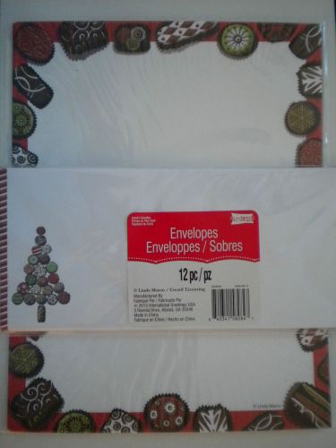 *NEW* ~ Linda Maron ~ 12 Christmas Computer Stationery Sheets &amp; Envelopes