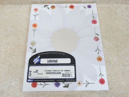 Masterpiece Studios 100 Sheets Daisy Letterhead 972398 New in Package &amp; Nice!