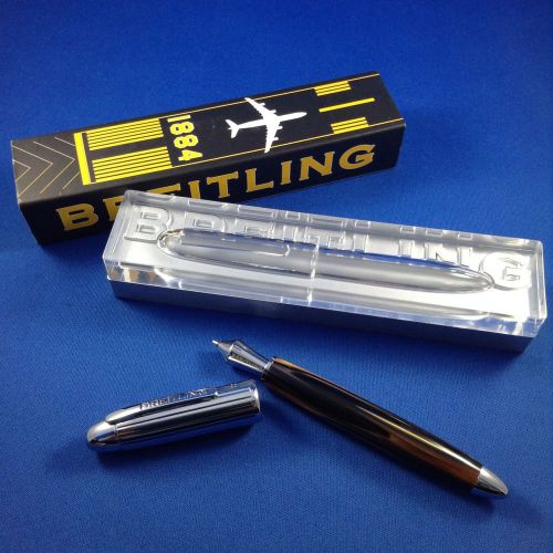 breitling luxury black and brown marbled rollerball pen baselworld 2014