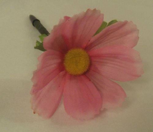 Flower Pen--Pink Poppy----Handcrafted-NEW-blk ink