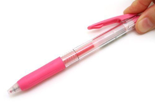 Zebra Sarasa Push Clip Gel Ink Pen 0.4 mm Pink Ink