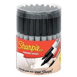 Sharpie 35010 36 piece black sharpie canister display for sale