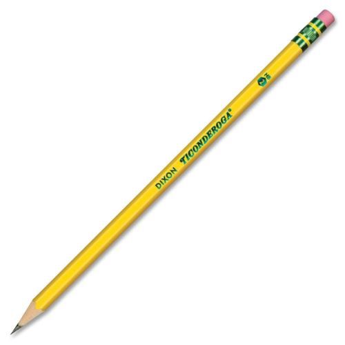 Ticonderoga Wood Pencil - #2 Pencil Grade - Yellow Barrel - 24 / Box (DIX13924)
