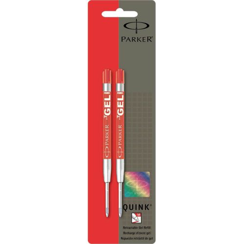 Parker Gel Pen Refills, Medium Red, 2pk (Parker 30529) - 1  Pack Each