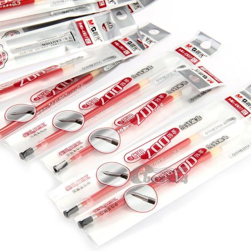 20 x Red Gel Ink Pen Refill 0.5mm School Office Stationary Smooth