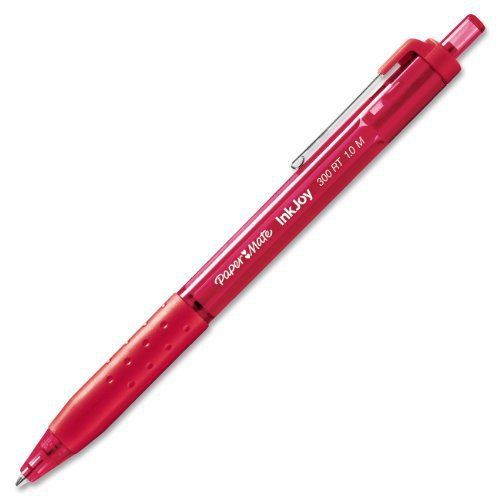 Paper Mate Inkjoy 300 Rt Ballpoint Pen - Medium Pen Point Type - Red (1781562)