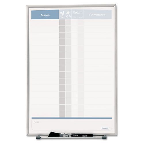 Quartet Matrix Employee Tracking Board, 11 x 16, White, EA - QRT33703