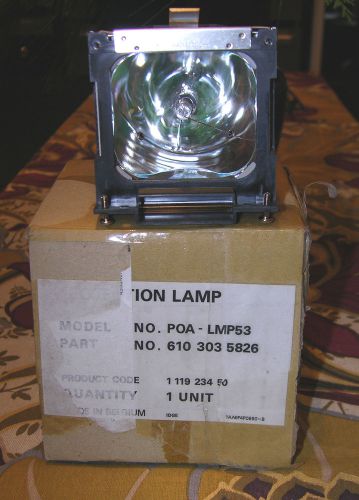 New 610 303 5826 180 Watt POA-LMP53 Lamp for Sanyo PLC-SU25, BOXLIGHT CP-12TA,
