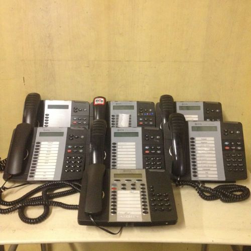 Lot of 8 Mitel VOIP Phones (Models 5312, 5212, 5220) VOIP System