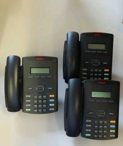 lot of 3 Avaya 1210  IP Telephone NTYS18 for Parts or Repair