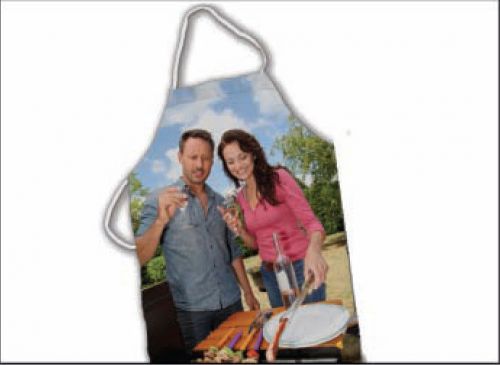 Custom printed fabric Apron 31&#034;x35.75&#034; Full color sublimated gift