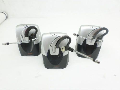 LOT OF 3 Avaya headsets AWH75N and chargers base stands cradles PLEASE READ!!!