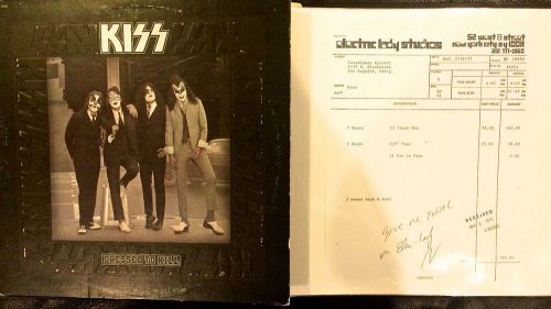 Kiss &#034;studio log diary book&#034; village recorder 74 hotter than hell lp rare/aucoin for sale