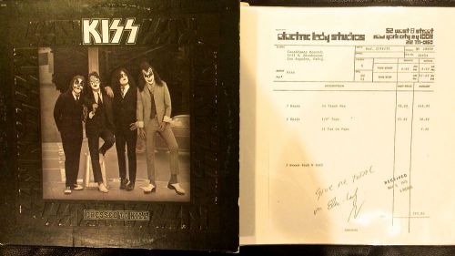 KISS &#034;STUDIO LOG DIARY BOOK&#034; Village Recorder 74 Hotter Than Hell LP RARE/Aucoin