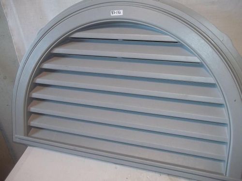 Gray Arched Gable Vent 34” x 22” Attic Louver End Vent Half Round Circle +Screen