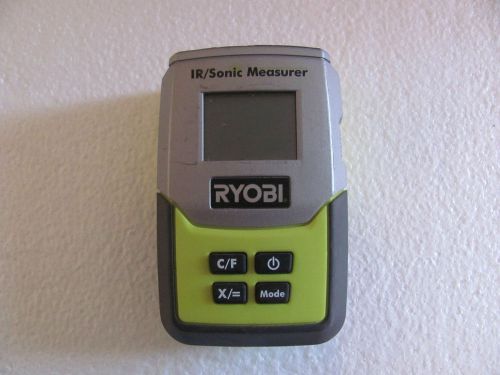 Ryobi 3 IN 1 Infrared Thermometer,Sonic Distance Measurer, Laser Pointer E49IR01