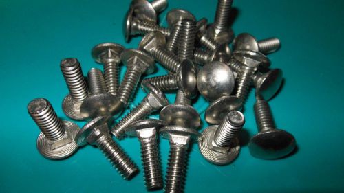 Stainless steel carriage bolt 25-1/4-20 x 5/8 thread length for sale