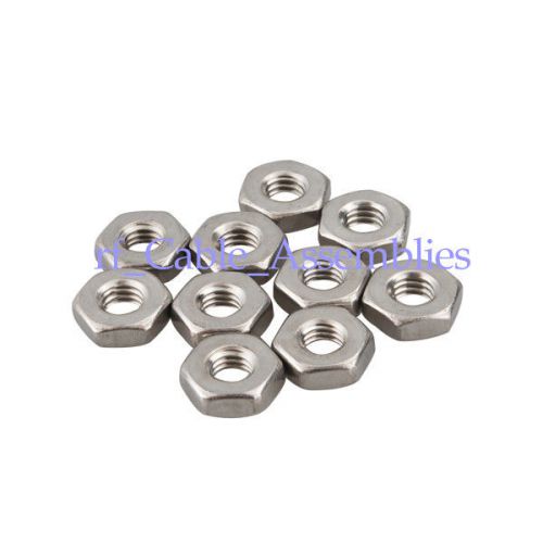 100x stainless steel finish hex machine screw nut #10-32 new hot for sale
