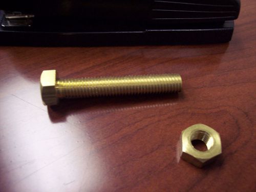 10 x brass hex nut,  m10 for sale