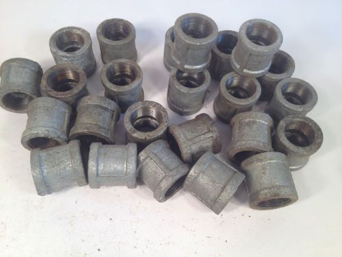 24x Malleable Iron Pipe 1&#034; Coupling Fitting Class 150 NPT Female Galvanized