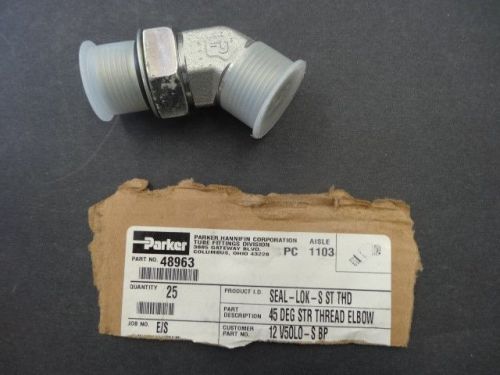 Parker Hannifin 45 DEG STR Threaded Elbow 48963