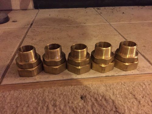 New Gastite XR2 1&#034; Straight Fitting  to 1&#034; NPT Flexible Gas Pipe Lot Of 5