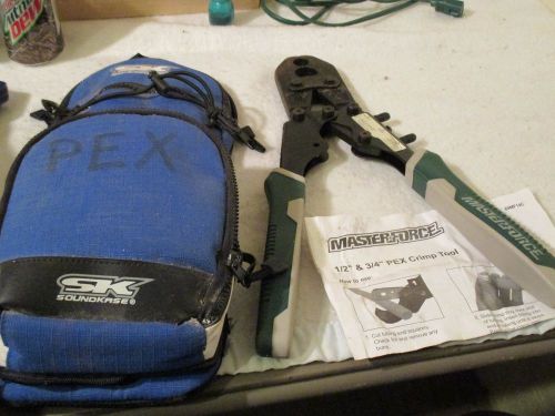 Masterforce 1/2 and 3/4 pex crimp tool for sale