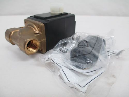 New burkert 0234 a 4.0 nbr ms 2/2 way brass 3/8 in npt solenoid valve d218795 for sale