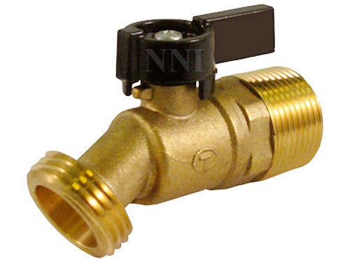 1/2&#034; brass hose bibb quarterturn ball valve 1/2&#034; mip x 3/4&#034; ght, t-handle for sale