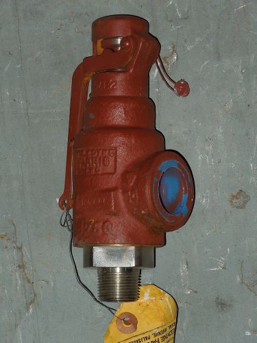 3/4 x 1&#034; teledyne farris #1850-0l safety relief valve, set at 275 psi for sale