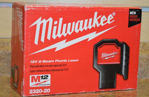 Milwaukee 2320-20 m12 12v 2-beam blumb laser (tool only) *new, box wear for sale