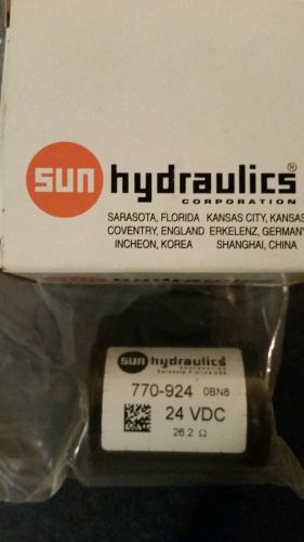 Sun Hydraulics 770-924  24 VDC  NEW!!!