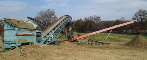 Powerscreen mark iii portable screening plant &amp; two 30&#034;x48&#039; stacker conveyors for sale