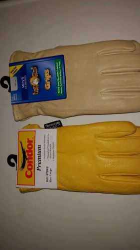 2 pair. size large. wells lamont and condor. insulated. free shipping! gloves! for sale