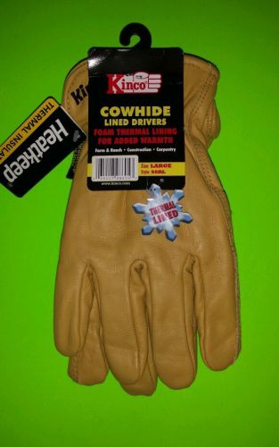 Kinco Axleman CowHide Lined Drivers Gloves Large (CHEAPEST)