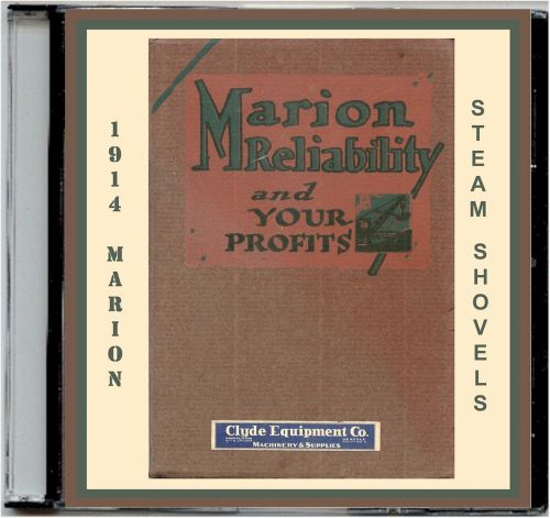 1914 marion steam shovel catalog #93 cd-mdls21,28,31&amp;36 for sale