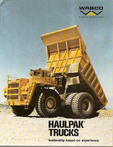 Equipment Brochure - Wabco - Haulpak - Product Line Mining Truck - c1974 (E1734)