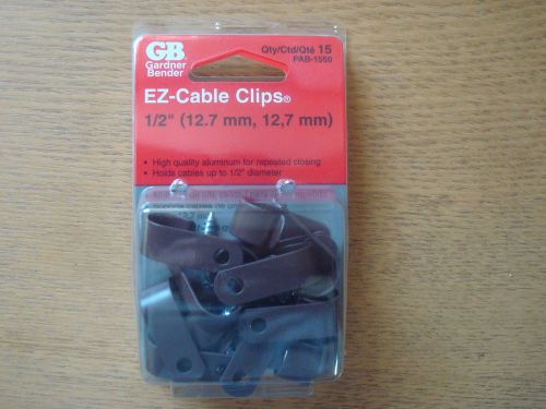 1/2&#034; brown ez-clips case of 10 individual packs 15 pcs. per pack=150 for sale