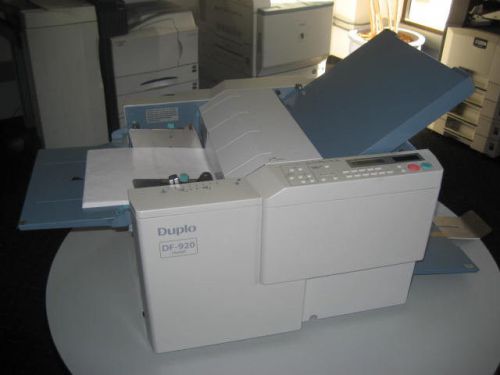 Duplo DF-920 Fully Automatic Paper Folder