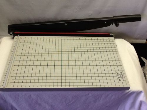 BOSTON 15&#034; x 12&#034; Buillotine Paper Cutter Trimmer 26915 SHARP Light Use